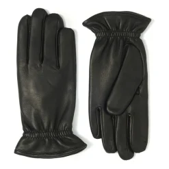 Handsker<Orciani Nappa Flake læderhandsker Sort