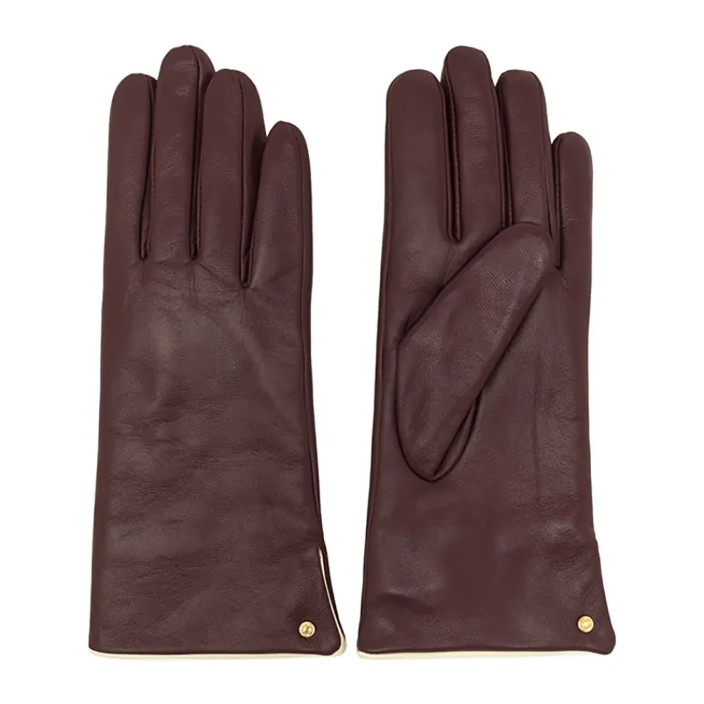 Handsker<Gianni Chiarini Nappa Læderhandsker Rød