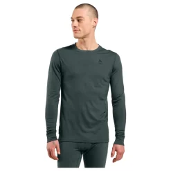T-Shirts & Toppe|Træningstrøjer<Odlo Natural Merino 200 Base Layer Top Grøn