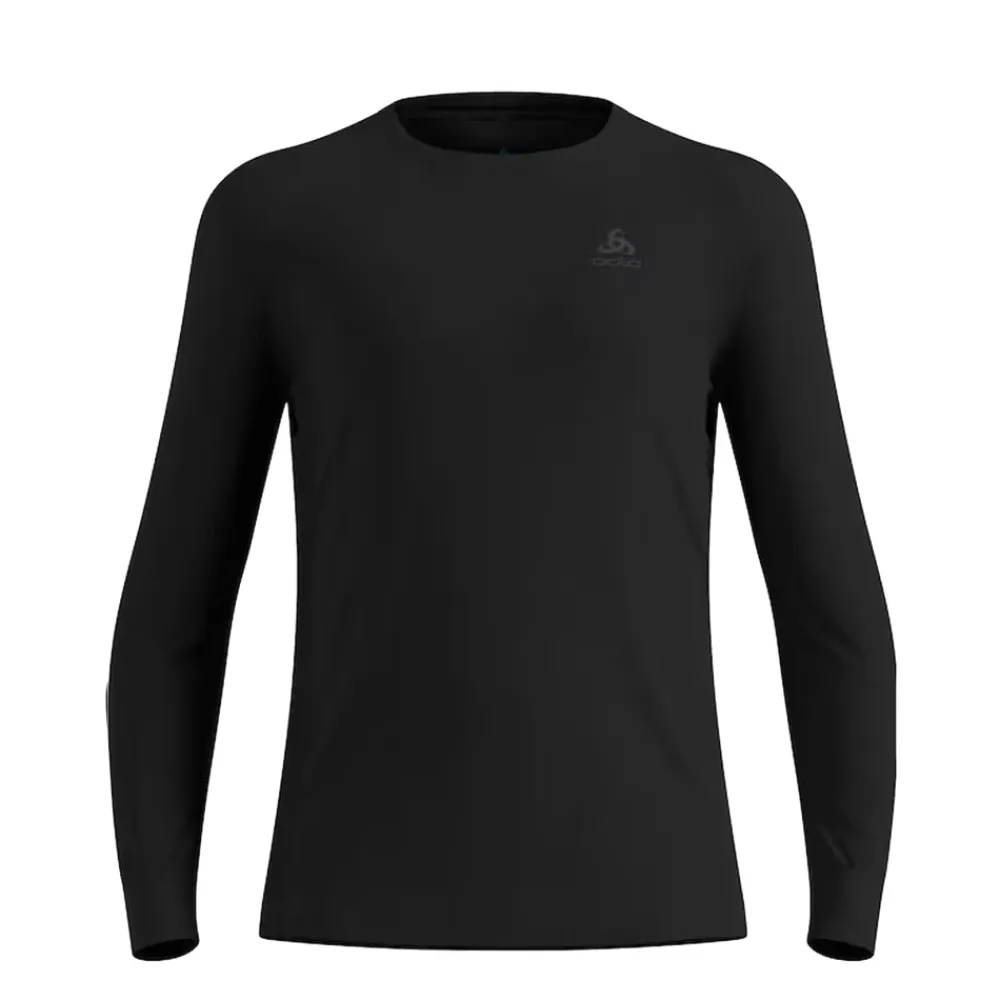 T-Shirts & Toppe|Træningstrøjer^Odlo Natural Merino 200 Crew Neck Base Layer Sort