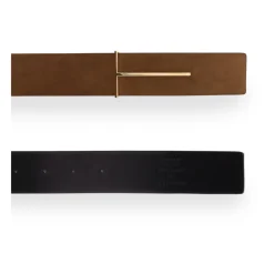 Bælter^Tom Ford Natural Nubuck Reversible Slim T Bælte 38 mm Brun