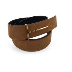 Bælter^Tom Ford Natural Nubuck Reversible Slim T Bælte 38 mm Brun