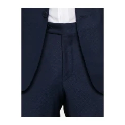 Jakkesæt^Canali Navy Blue Suit with Front Button Blå