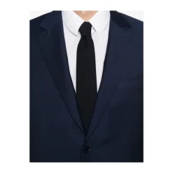 Jakkesæt^Canali Navy Blue Suit with Front Button Blå