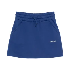 Kjoler & Nederdele^Off White Nederdel med elastisk snøre og lommer Blå
