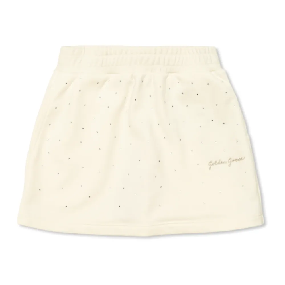 Kjoler & Nederdele^Golden Goose Nederdel med skinnende applikationer Beige