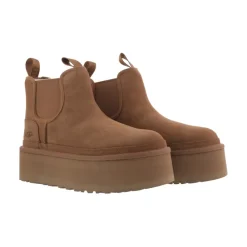 Støvler|Chelsea Boots<UGG Neumel Platform Chelsea Støvler Chestnut Brun