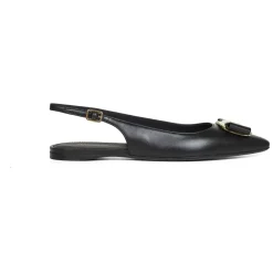 Ballerina Sko^Ferragamo New Vara Plate Ballerina Sort