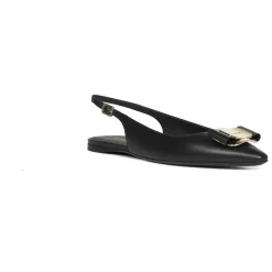 Ballerina Sko^Ferragamo New Vara Plate Ballerina Sort