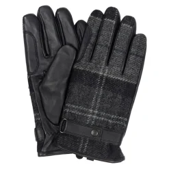 Handsker<Barbour Newbrough Handske Vandtæt Uld Læder Handsker Sort