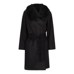 Frakker^Max Mara Studio Newmang Wool Hooded Coat Sort
