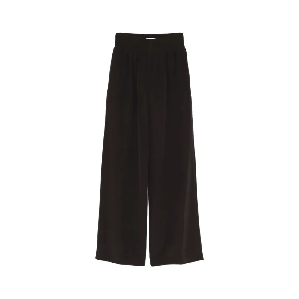 Bukser<Joseph Nour Satin Twill Bukser Sort