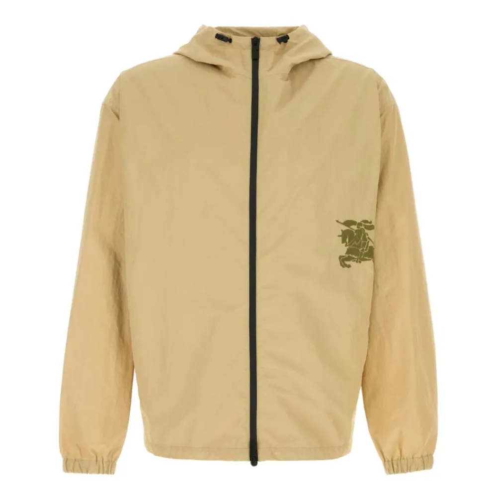 Skaljakker^Burberry Nylon Blend Jakke Beige