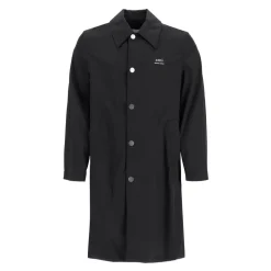Frakker<Ami Paris Nylon og Bomuld Unisex Bilfrakke Sort