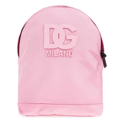Tasker^Dolce & Gabbana Nylon Rygsæk med DG Patch Pink