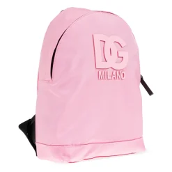 Tasker^Dolce & Gabbana Nylon Rygsæk med DG Patch Pink