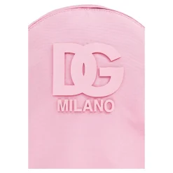 Tasker^Dolce & Gabbana Nylon Rygsæk med DG Patch Pink