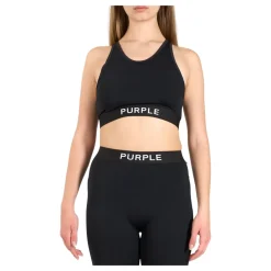 T-Shirts & Toppe^Purple Brand Nylon Strik Bralette Crop Top Sort