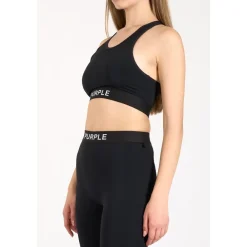 T-Shirts & Toppe^Purple Brand Nylon Strik Bralette Crop Top Sort