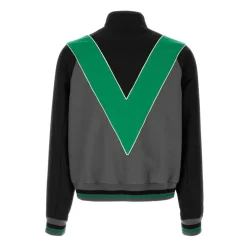 Træningsjakker^Valentino Garavani Nylon Sweatshirt med Lynlås og VLogo-mærke Multifarvet