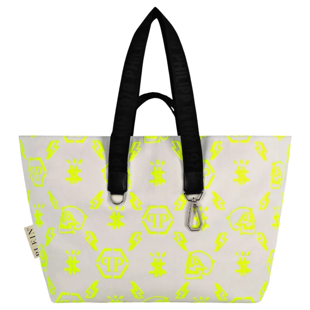 Indkøbstasker<Philipp Plein Nylon Tote Bag Monogram Multifarvet
