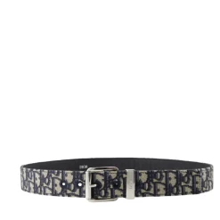 Bælter<Dior Oblique Jacquard Bælte Sort