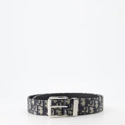 Bælter<Dior Oblique Jacquard Bælte Sort