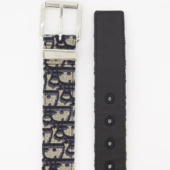 Bælter<Dior Oblique Jacquard Bælte Sort