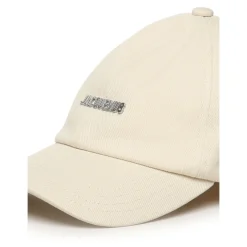 Huer, Kasketter & Hatte^Jacquemus Off-White Bomuld Logo Hat Hvid