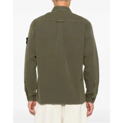 Jakker^Stone Island Old Effect Garment Dyed Overshirt Grøn