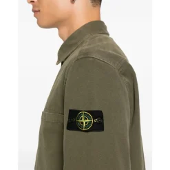 Jakker^Stone Island Old Effect Garment Dyed Overshirt Grøn