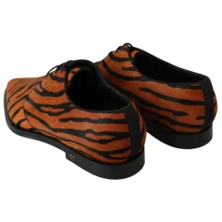 Snøresko<Dolce & Gabbana Tiger Mønster Formel Brogue Sko Orange