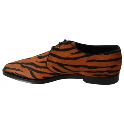Snøresko<Dolce & Gabbana Tiger Mønster Formel Brogue Sko Orange