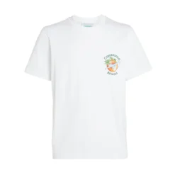 T-Shirts<Casablanca Orbit Omkring Appelsin T-Shirt Hvid