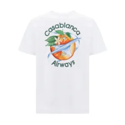 T-Shirts<Casablanca Orbit Omkring Appelsin T-Shirt Hvid