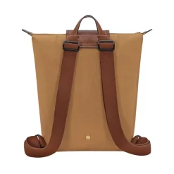 Rygsække^Longchamp Original Foldbar Rygsæk med Klap og Trykknap Brun
