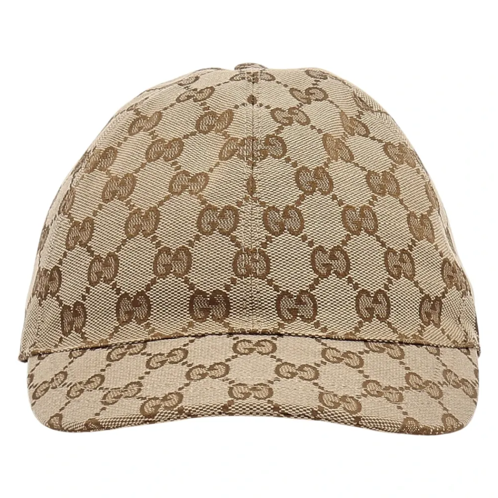 Huer & Kasketter<Gucci Original GG Canvas Baseball Hat Beige