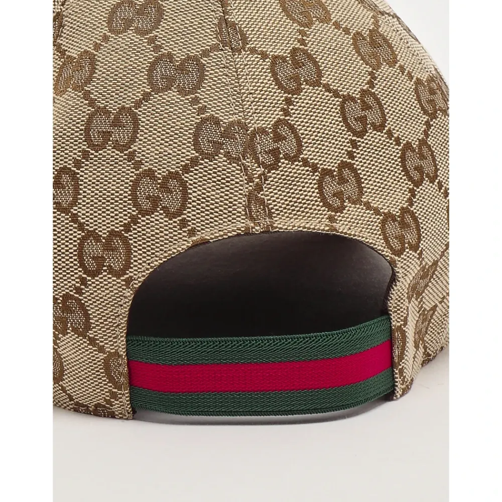 Huer & Kasketter<Gucci Original GG Canvas Baseball Hat Beige