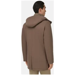 Frakker<Boggi Milano Out Wool Blend Parka Brun