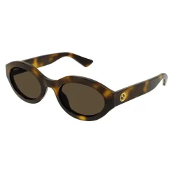Solbriller<Gucci Ovale solbriller Brun