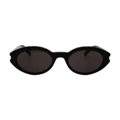 Solbriller<Saint Laurent Ovale Solbriller Sort