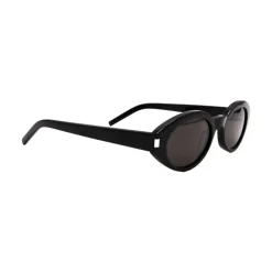Solbriller<Saint Laurent Ovale Solbriller Sort