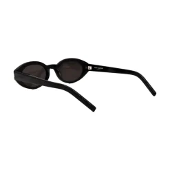 Solbriller<Saint Laurent Ovale Solbriller Sort