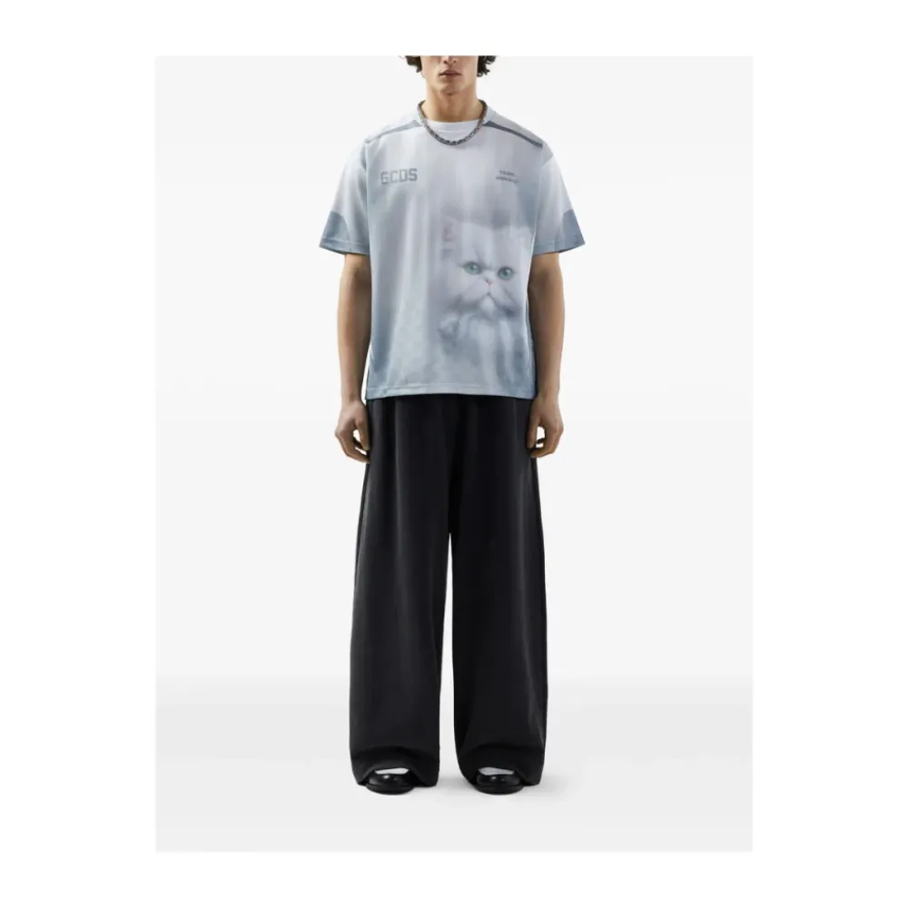 T-Shirts<GCDS Oversize Kitten T-shirt Hvid