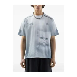 T-Shirts<GCDS Oversize Kitten T-shirt Hvid