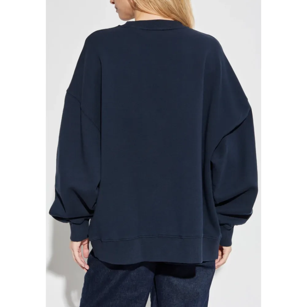 Sweatshirts|Striktrøjer & Sweatere<ROTATE Birger Christensen Oversize Sweatshirt Blå