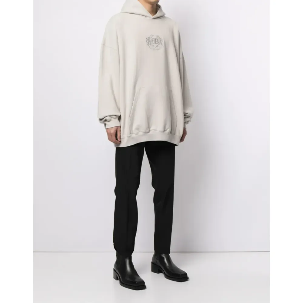 Trøjer^Balenciaga Oversized Hoodie Beige