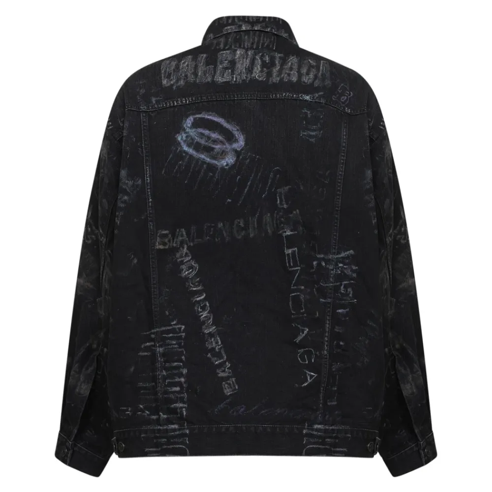 Jakker^Balenciaga Oversized Jakke Sort