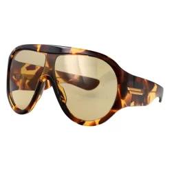 Solbriller|Solbriller<Bottega Veneta Oversized Shield Sunglasses Brun