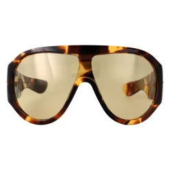 Solbriller|Solbriller<Bottega Veneta Oversized Shield Sunglasses Brun